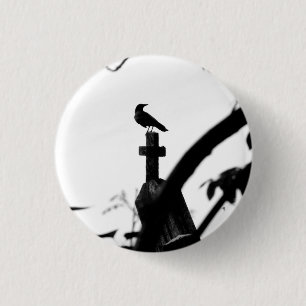 Crow Perch Ronde Button 3,2 Cm