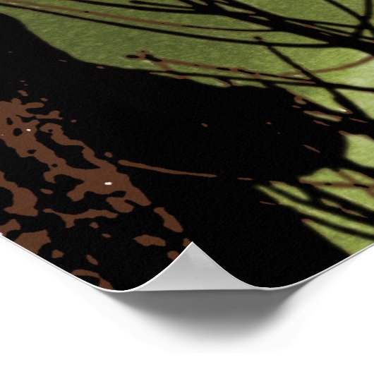 Crow Perching On A Dead Tree Branch Poster (Coin)