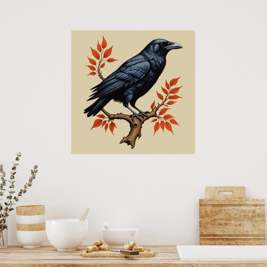 Crow Poster (Keuken)