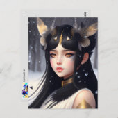 Crow Princess, Postkruising Briefkaart (Voorkant / Achterkant)