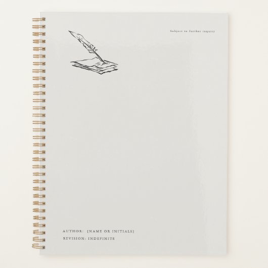 Crow-quilled page- Regency Correspondence Planner (Voorkant)