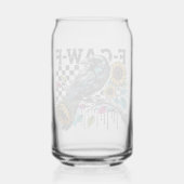 Crow Raven F-CAW-F Funny Halloween Blikvorm Glas (Voorkant)