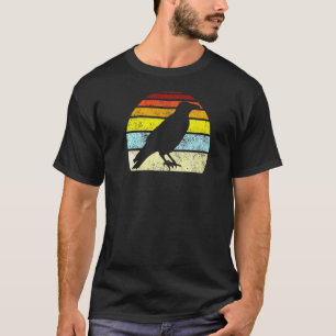 Crow Raven Gothic Retro Bird Mannen T-shirt