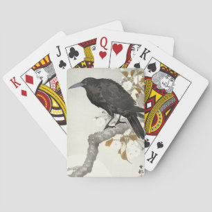 Crow Raven Koson Japanese Bird Pokerkaarten