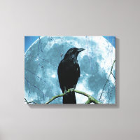 Crow Raven Moon Night Gothic Fantasy Stunning