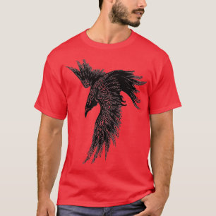 Crow Raven Norse Mythology Viking Gift voor Viking T-shirt