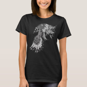 Crow Raven Norse Mythology Viking Nordic Symbol Cu T-shirt