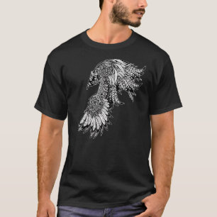 Crow Raven Norse Mythology Viking Nordic Symbol Cu T-shirt