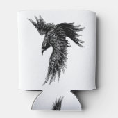 Crow Raven Norse Viking Symbol Blikjeskoeler (Achterkant)