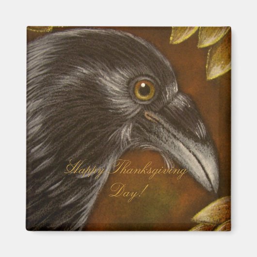 CROW RAVEN - THANKSGIVING magneet (Voorkant)