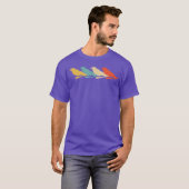Crow  Retro Raven Bird Lover 60s 70s Gift T-shirt (Voorkant volledig)