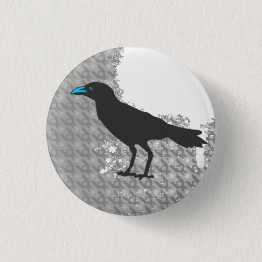 Crow Ronde Button 3,2 Cm (Voorkant)