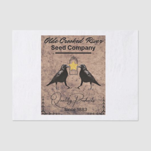 Crow Seed Co. Design Tissuepapier (Voorkant)