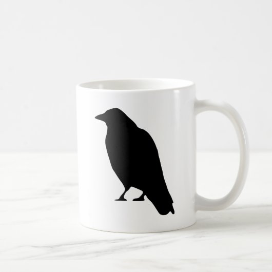 Crow Silhouette Koffiemok (Rechts)