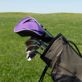 Crow Silhouette Lavender Paarse Moon Golfheadcover (Insitu)