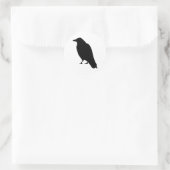 Crow Silhouette Ronde Sticker (Tas)