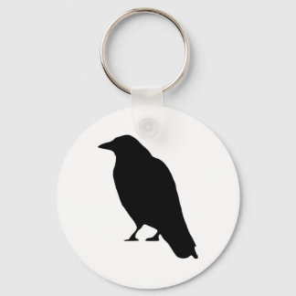 Crow Silhouette Sleutelhanger