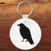 Crow Silhouette Sleutelhanger (Voorkant)