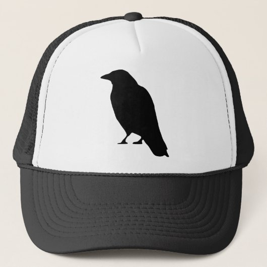 Crow Silhouette Trucker Pet (Voorkant)