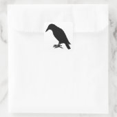 Crow Silhouette Vierkante Sticker (Tas)