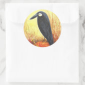 Crow sur des autocollants Citrouilles par Liz Revi (Sac)