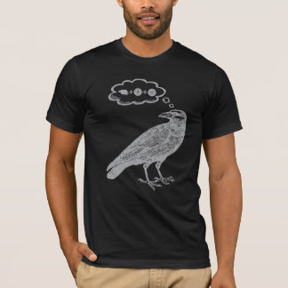 Crow Thinking of Food - Wingspan Bird Board Game T-shirt
