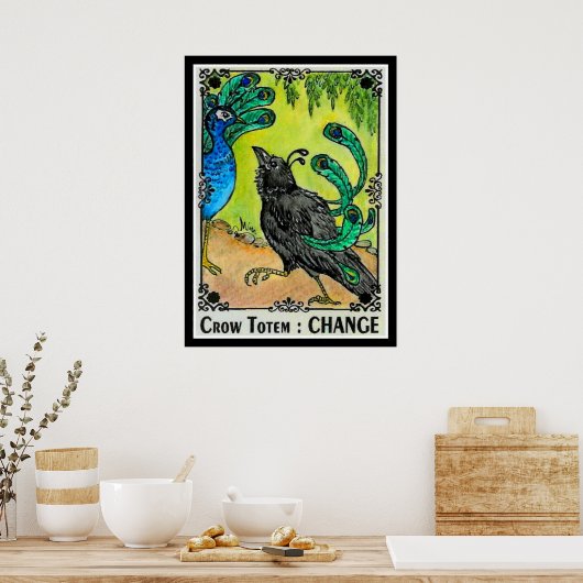 Crow Totem CHANGE Poster (Keuken)