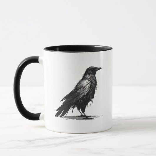 Crow Two-Tone Coffee Mok (Links)