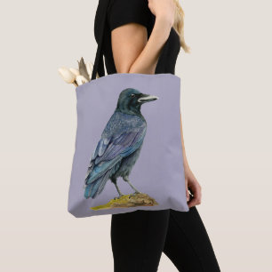 Crow Waterverf Painting Draagtas