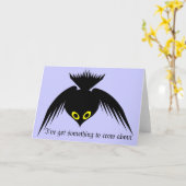 Crow Wenskaart Kaart (Gele Bloem)