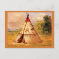 Crow WigWam. George Catlin's  kunst