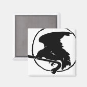 Crowbar Magnet zwart/wit, rond en vierkant Magneet (Voorkant / Achterkant)