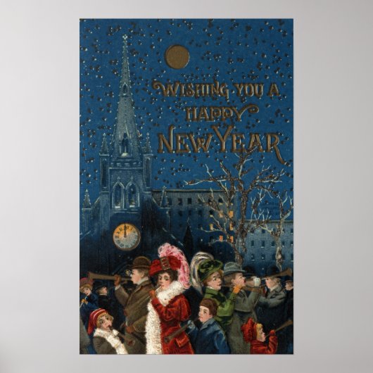 Crowd Blows Horns Poster (Voorkant)