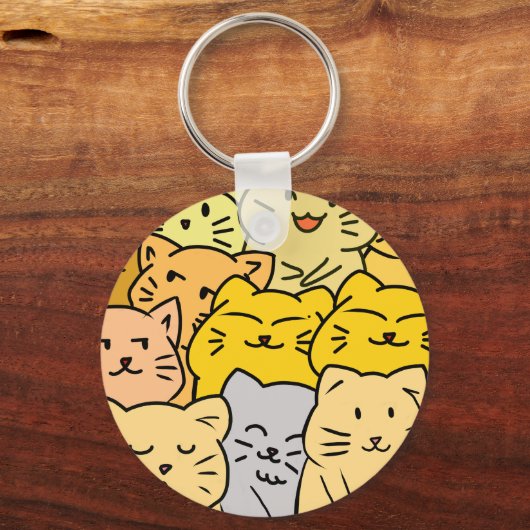 Crowd cat sleutelhanger (Achterkant)