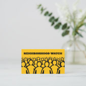 Crowd design, buurtwachtgemeenschap visitekaartje (Staand voorkant)