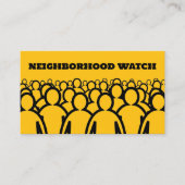 Crowd design, buurtwachtgemeenschap visitekaartje (Voorkant)