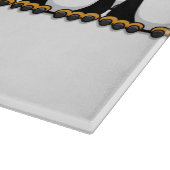 Crowd of Funny Cartoon Penguins op sneeuw Snijplank (Hoek)