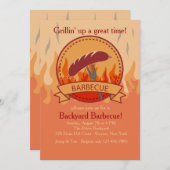 Crowd Pleaser Barbecue Uitnodiging (Voorkant / Achterkant)