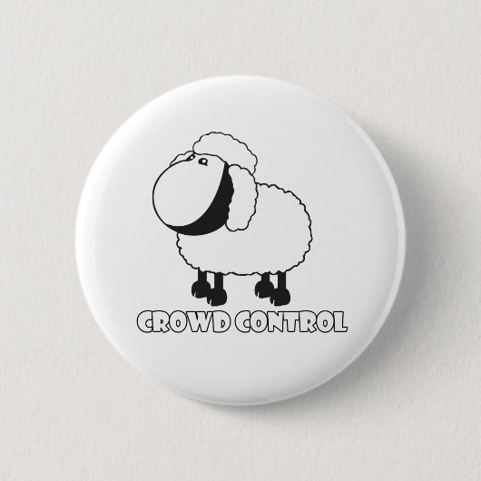 crowdcontrol ronde button 5,7 cm (Voorkant)