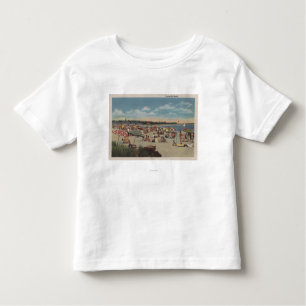 Crowded Beach Scene Kinder Shirts