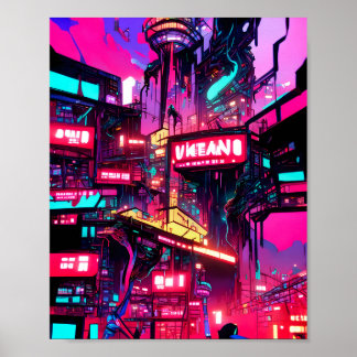 Crowded City Poster