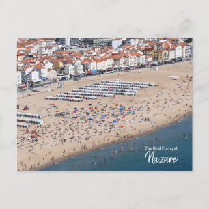 Crowded- Nazare, Portugal Briefkaart
