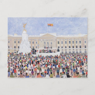 Crowds around the Palace 1995 Briefkaart