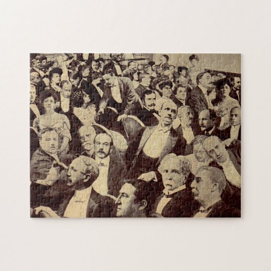 crowdscène uit 1920 legpuzzel (Horizontaal)