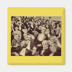 crowdscène uit 1920 magneet