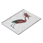 Crowed Marsala Heron Notitieboek (Linkerzijde)