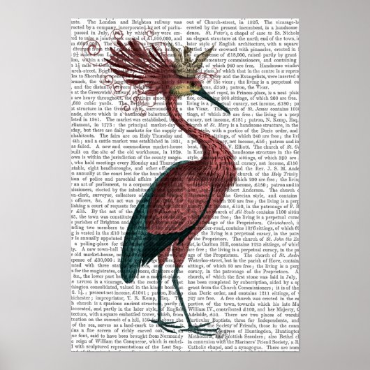 Crowed Marsala Heron Poster (Voorkant)