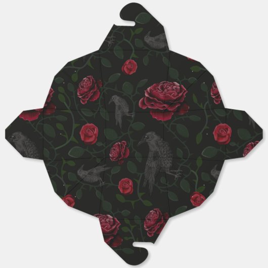 Crowes en Rozen Bedankdoosjes (Ongevouwen)