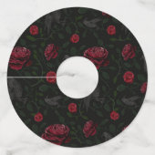 Crowes en Rozen Wijnglaslabel (Achterkant)