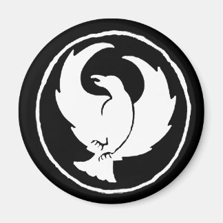 Crowfoot Magneet in wit, rond of vierkant